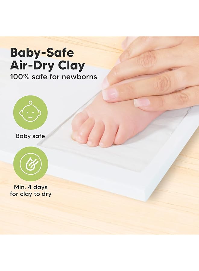 erorex Baby Handprint Footprint Kit Keepsake Photo Frame For Newborn Boys And Girls Baby Gifts Personalized Baby Milestone Gift Nursery Decor Baby Shower Gifts For Girls Boys - Image 5