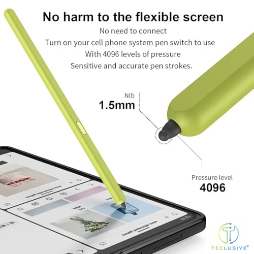 T Teclusive Smart Stylus Pen Compatible for Galaxy Fold 6 / Fold 5 | Pen Tip Stylus for Z Fold 6/5 | Extra Nibs with Tool | Supports on Inside Big Screen only | No Charging Required - Image 3