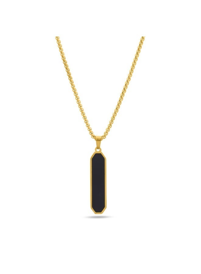 PALMONAS Midnight Prism - Pendant Necklace for Men | 18K Gold Plated, Waterproof & Anti-Tarnish - Image 1