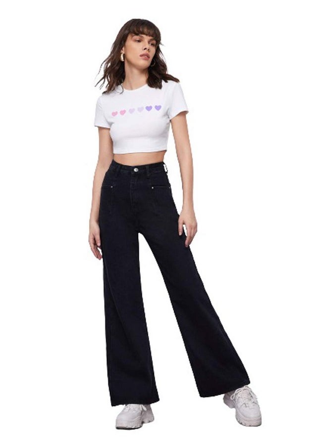 Kotty KOTTY Womens High Rise Cotton Lycra Jeans(Black,30)  - Image 2