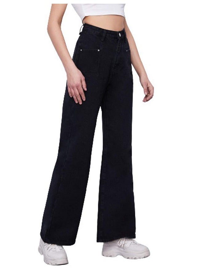 Kotty KOTTY Womens High Rise Cotton Lycra Jeans(Black,30)  - Image 3