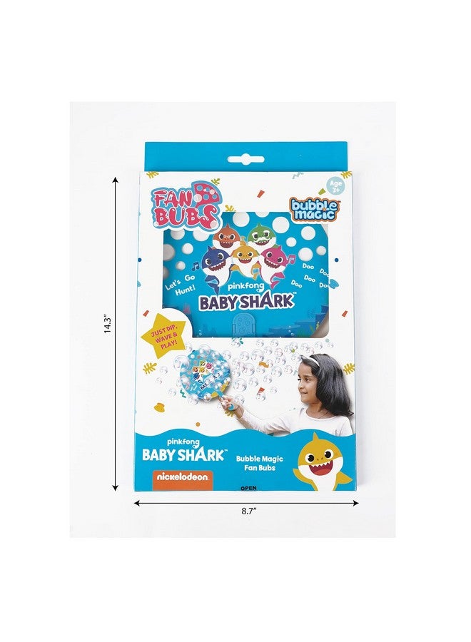 Bubble Magic Fan Bubs Baby Shark, Bubble Solution with Hand Fan for The Kids 3 Years and Above, Multicolor, (FB50005) - Image 4