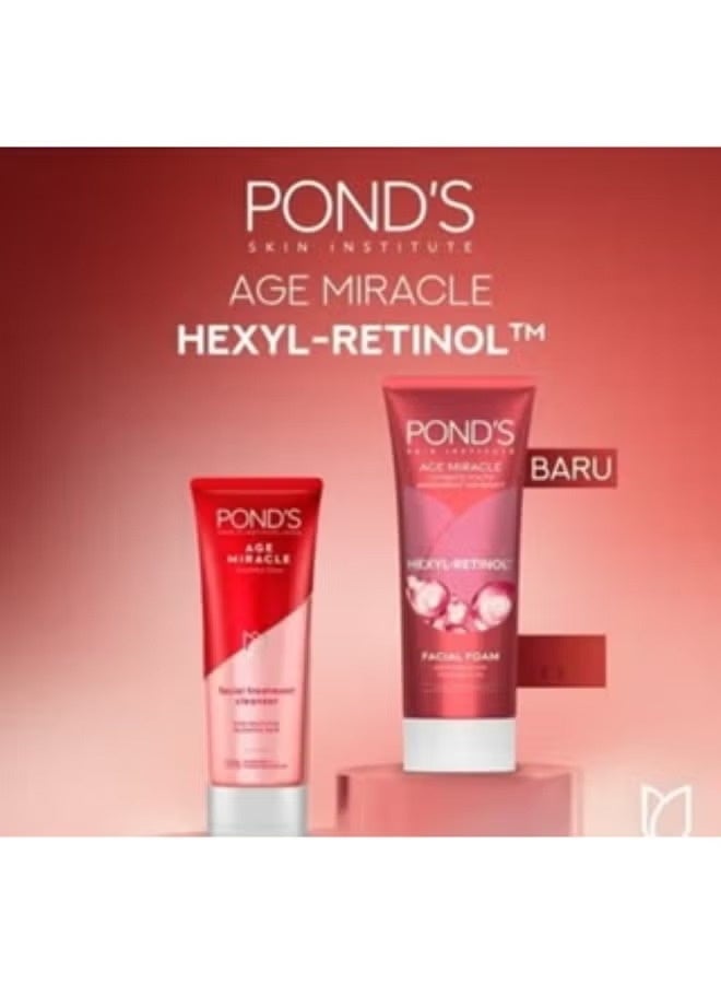 Pond's POND’S Age Miracle Ultimate Youth Hexyl-Retinol Facial Foam 90g | Boosts Skin Repair & Radiance | Anti-Aging Face Wash | Reduces Wrinkles, Dark Spots & Fine Lines | New & Latest Formula - Image 3