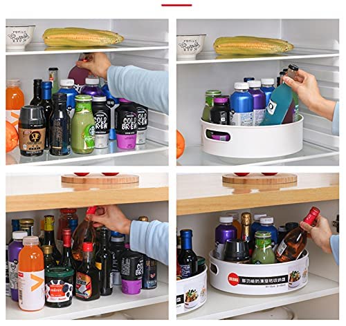 Unicron 360° Rotating Kitchen Organizer Tray Lazy Susan Rack Multi-Purpose Kitchen Storage Revolving Tray Cosmetic Organizer Rotating Tray Lazy Susan for Kitchen Cabinet Spice Rack - Image 4