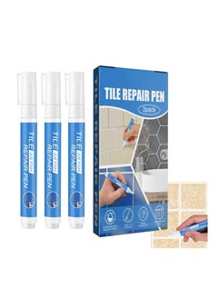 SYOSI 6PCS White Tile Paint Marker, Grout Pen Waterproof Grout Colorant Grout Sealers Pen Quick Dry Grout Pen Wall Grout Pen Floor Grout Pen Grout Stain Pen Grout Reviver Pen for Kitchen Bathroom Wall Floor  - Image 1