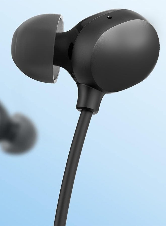 CATANES (for Google Pixel 8) Wireless Neckband Headphones USB-C Fast Charging Foldable & Lightweight Build Waterproof Headphones Black - Image 3