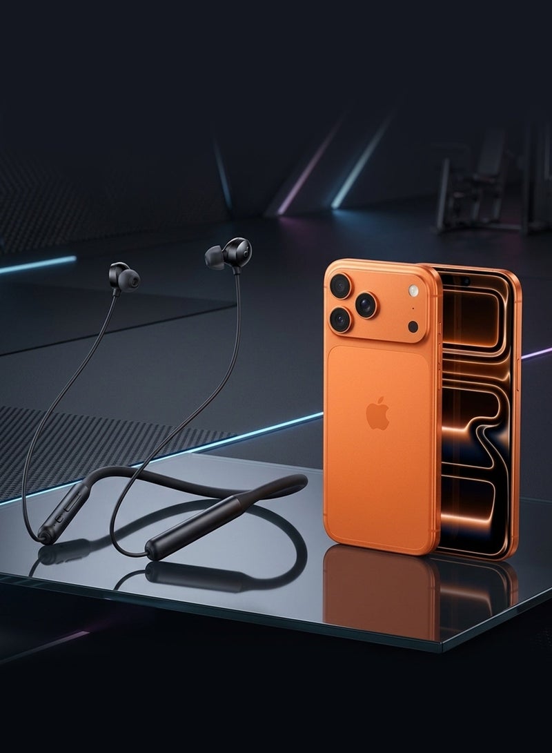 CATANES (لجوجل بيكسل 8) سماعات رأس لاسلكية Soundcore Life U2i حول الرقبة مع شحن سريع USB-C وخفيفة الوزن وقابلة للطي وسماعات رأس مقاومة للماء باللون الأسود - Image 1