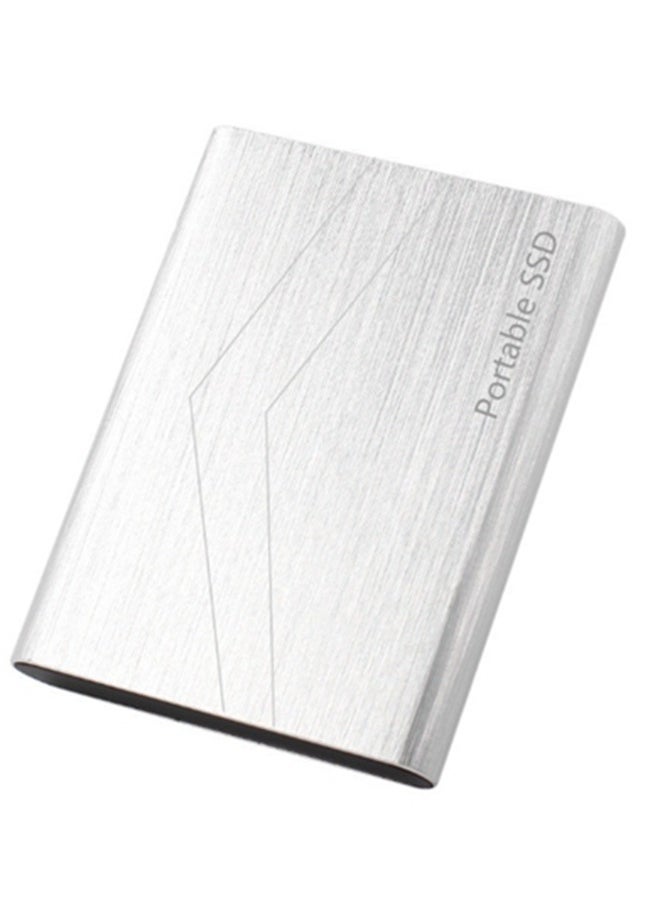 Generic Portable Ssd Mobile Solid State Drive, External Hard Drive Usb3.1 Type C, Mini 1Tb Expansion Hard Drive. Suitable for Desktop, ​Notebook, Mac, Ps4, Etc,Silver 