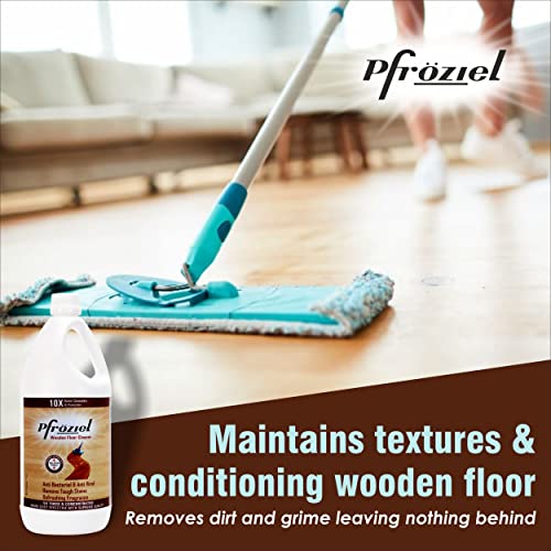 Pfroziel wood floor cleaner Liquid 1 liter fights germ 99.9% I antibacterial .Remove tough stains - Image 4