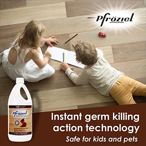 Pfroziel wood floor cleaner Liquid 1 liter fights germ 99.9% I antibacterial .Remove tough stains - Image 3