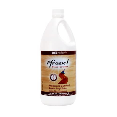 Pfroziel wood floor cleaner Liquid 1 liter fights germ 99.9% I antibacterial .Remove tough stains - Image 1