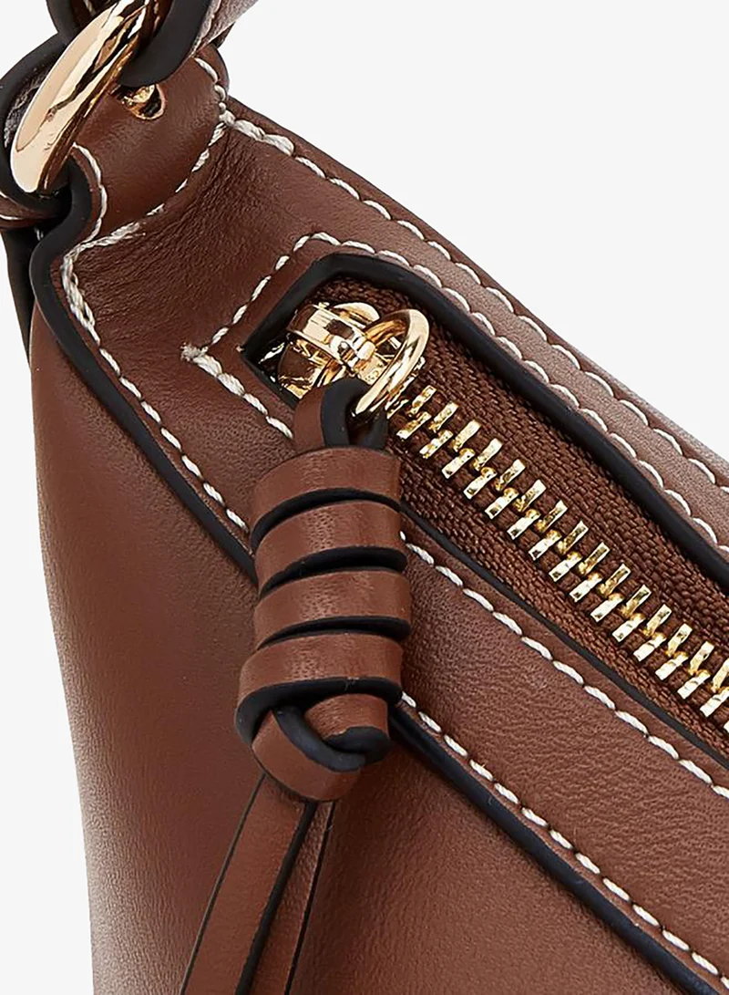 Celeste TAN Solid Shoulder Bag With Adjustable Strap for Women | Best Price UAE
