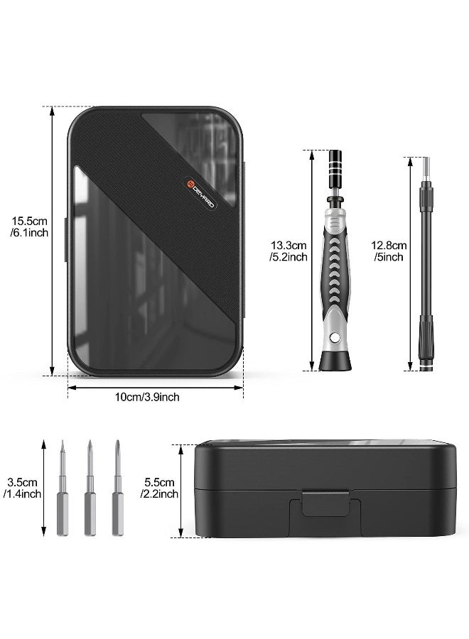 130 in 1 Precision Screwdriver Set, Screwdriver Bit Sets Mini Screwdriver Set with Portable Case, DIY Repair Tools Kit for iPhone Laptop PC Watch Glasses and Other Electronics - Image 2