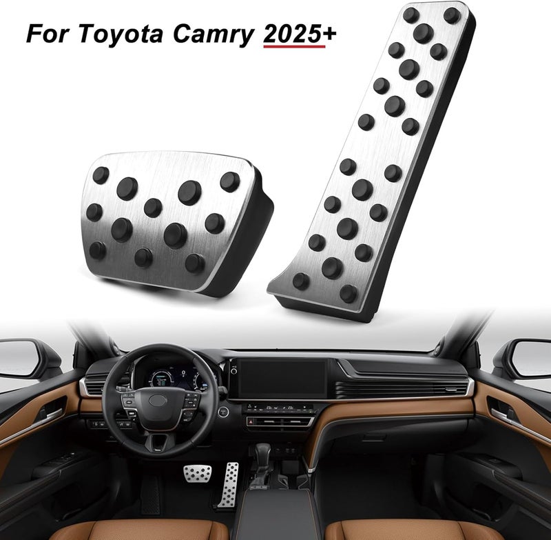 CKE Aluminum Sporty Car Pedals for Toyota Camry 2025 - Image 2
