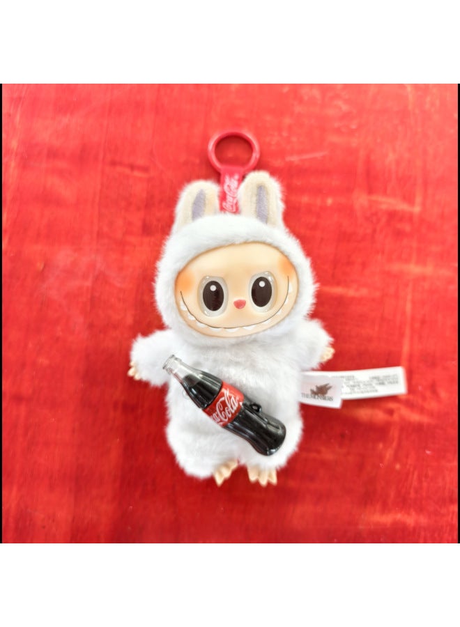 Bubble Special Edition Labubu Cola Burger Mcdonald's Starbucks Vinyl Face Blind Box Macaron Trendy Toy Pendant 