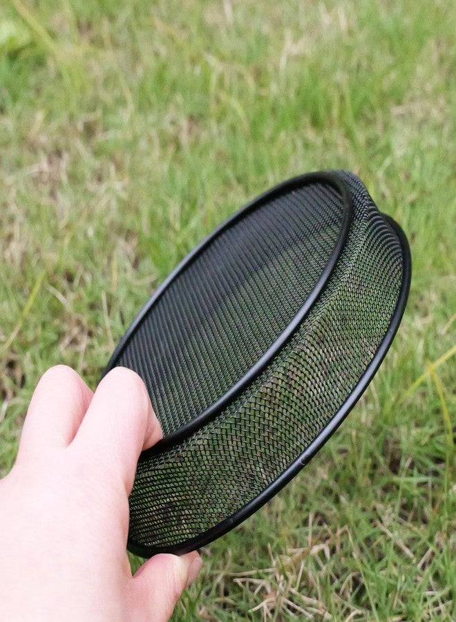 Yojanner 2pcs Metal Round Bird Feeders Tray, Wild Birds Seed Feeder Tray, Bird Mesh Tray Outdoor Accessory for Humming Bird Feeders and Bird Feeders Station - Image 4