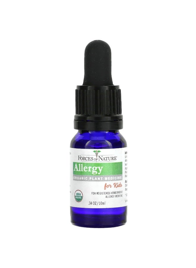 FORCES OF NATURE Forces of Nature, Allergy, Organic Plant Medicine, For Kids Ages 3-12, Orange, 0.34 fl oz (10 ml) - Image 3