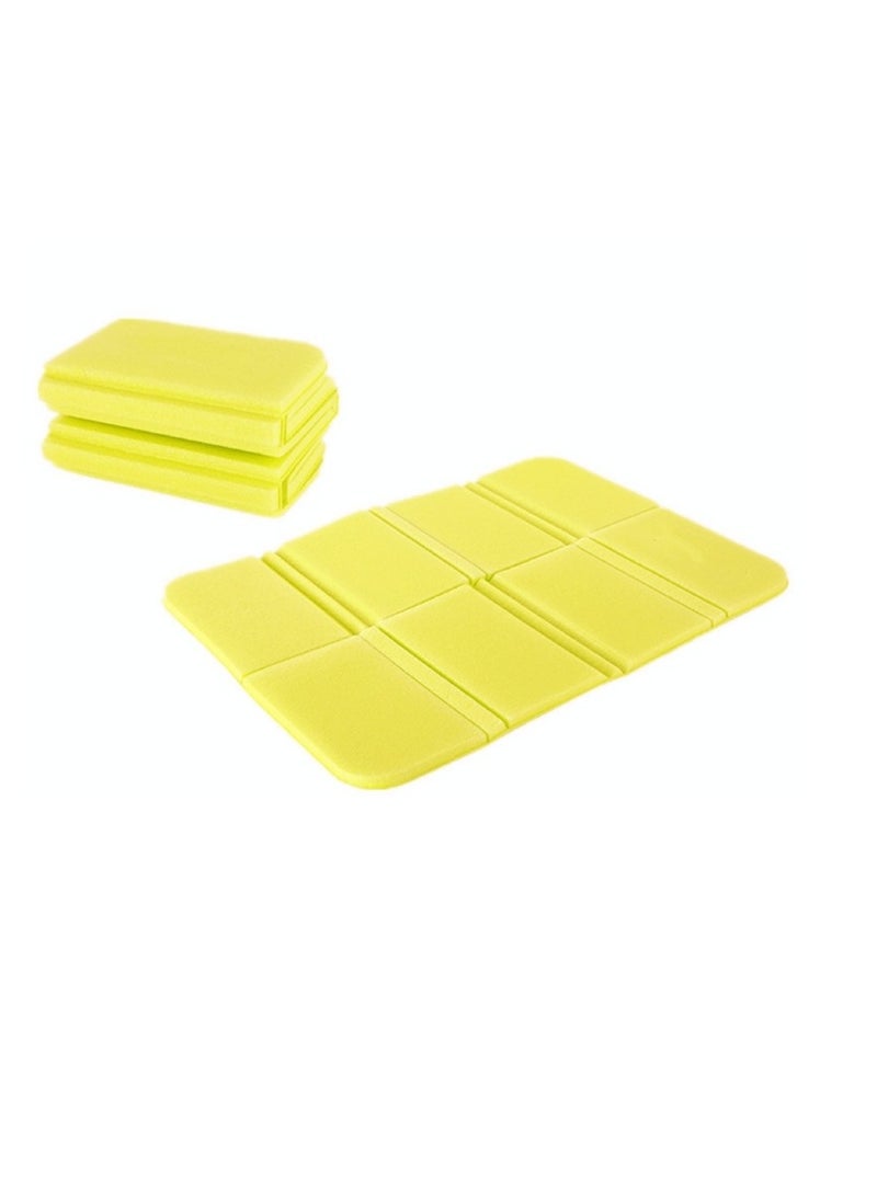 OASIS-TH Portable Foldable Cushion Seat, Lightweight Waterproof Foam Pad For Outdoor Activities, Stadium Seating, Hiking, Backpacking, and Picnics Yellow color  - Image 1