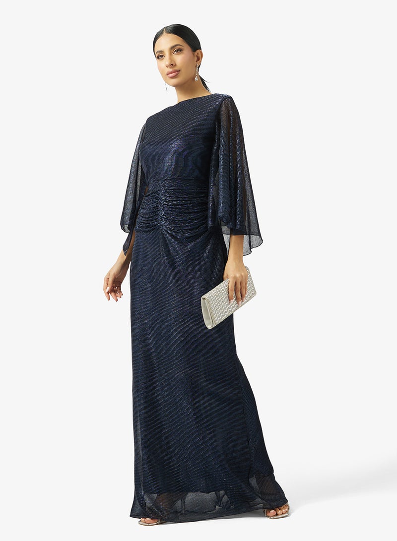 Khizana Shimmer Ruched Dress - Image 4