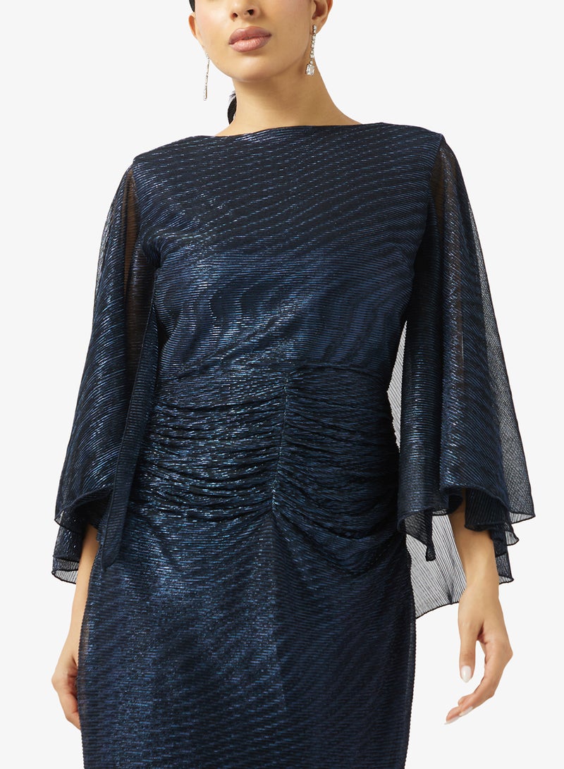 Khizana Shimmer Ruched Dress - Image 3