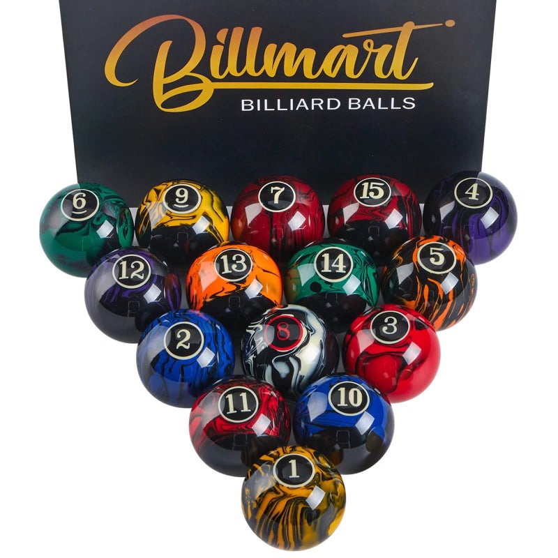 Billmart Premium Billiard Balls Pool Table Accessories 214 Regulation Size 16 Pool Balls Billiard Set