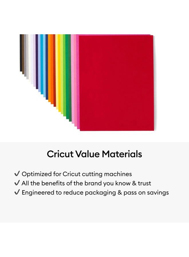 Cricut Value Cardstock Paper, Rainbow Sampler - 125 sheets (8.5" x 11") - Compatible with Joy Xtra, Explore, & Maker Machines - Letter Size - Image 5