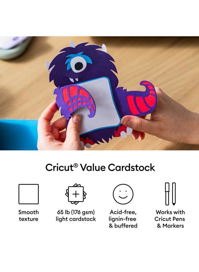 Cricut Value Cardstock Paper, Rainbow Sampler - 125 sheets (8.5" x 11") - Compatible with Joy Xtra, Explore, & Maker Machines - Letter Size - Image 4