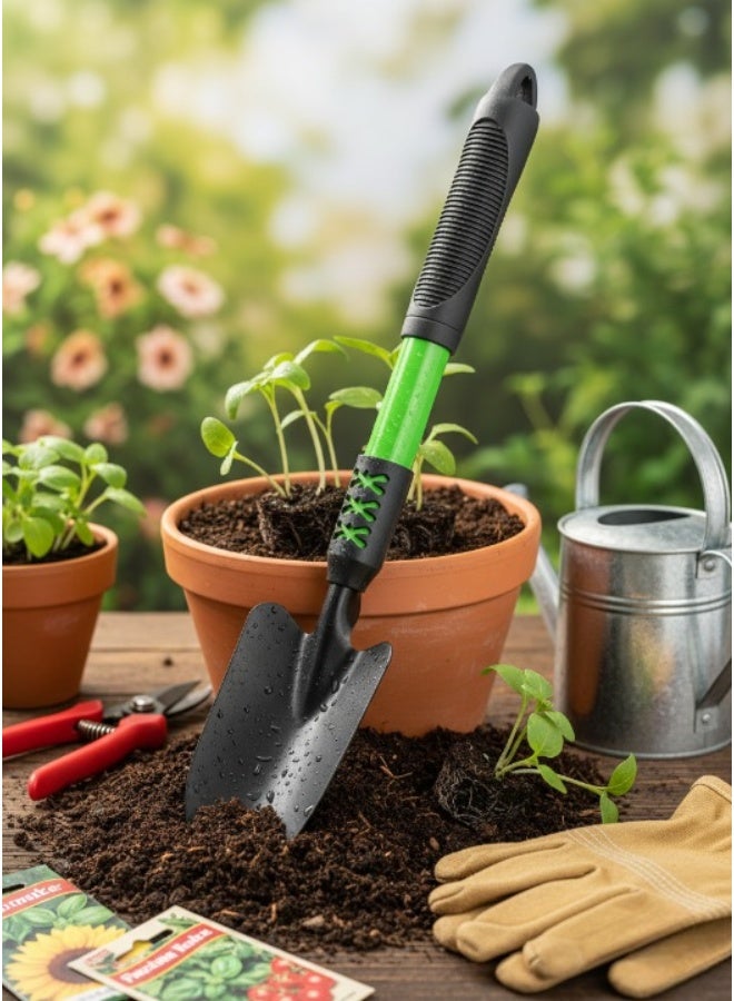 اجز مجرفة حدائق قوية بمقبض خشبي وقبضة على شكل حرف D – مناسبة للحفر والزراعة والاستخدام الخارجي - Image 5