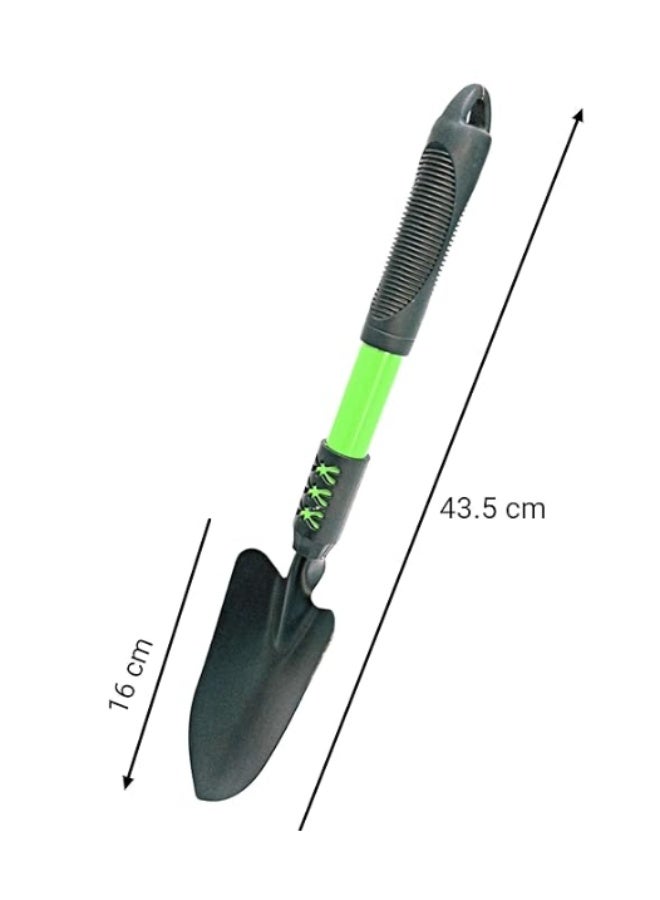 اجز مجرفة حدائق قوية بمقبض خشبي وقبضة على شكل حرف D – مناسبة للحفر والزراعة والاستخدام الخارجي - Image 3