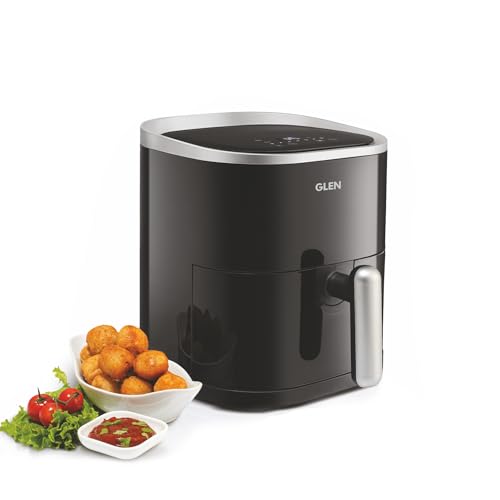 Glen Digital Air Fryer, 3.5 Litre Airfryer 1300W with 7 Pre-Set Functions, Auto Sleep, Digital Controls, Timer & Temperature Control, Bake, Fry, Roast & Grill with Less Oil, Medium - Black SA-3044DBL - Image 1