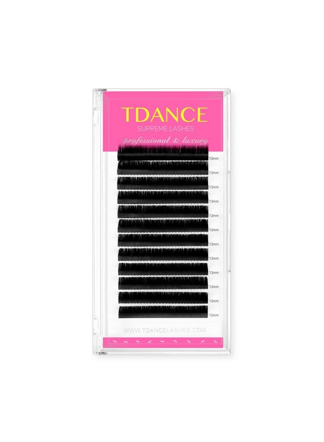 TDance Premium C Curl 19Mm Semi Permanent Individual Eyelash Extensions 0.05Mm Thickness False Mink Silk Volume Lashes Extensions Professional Salon Use(C0.0519Mm) - Image 1