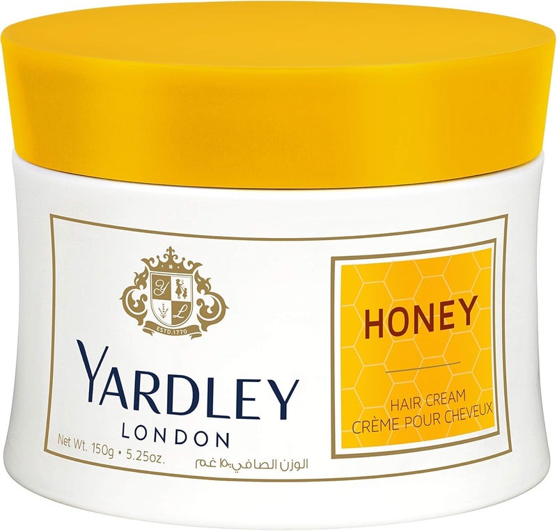 Yardley Honey Hair Cream – 150g, Moisturizing Hair Cream for All-Day Hold & Grooming - Image 5