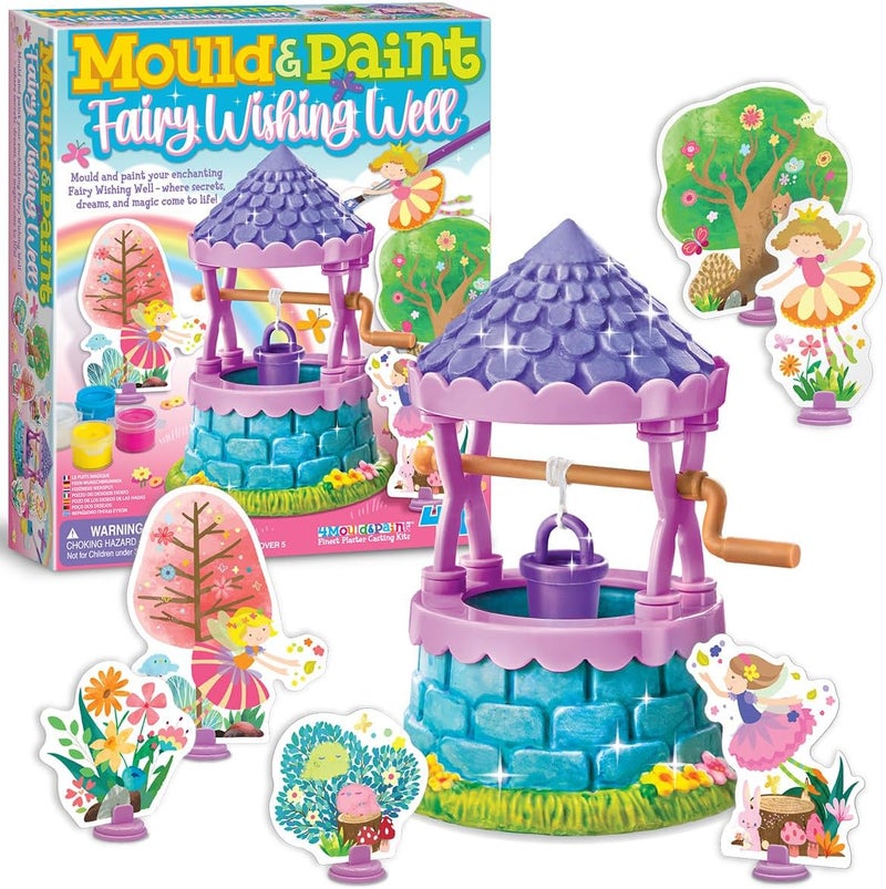 4M Mould and Paint Fairy Wishing Well, Complete Arts and Crafts Kit to Mould a Wishing Well and Paint, for Boys and Girls Ages 5-12 Years - Image 2