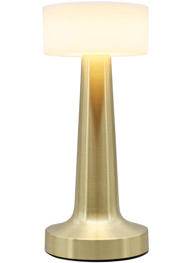 PADOM مصابيح طاولة بار محمولة لاسلكية من Padom، لمبة LED بقوة 3 وات 3000 كلفن، لون دافئ، قابلة لإعادة الشحن وقابلة للتعتيم، ضوء قراءة بمستشعر اللمس، لطاولات السرير وطاولات القهوة والفنادق والمطاعم - Image 1