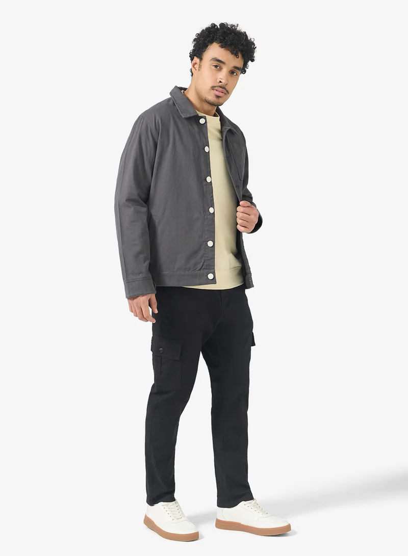 Robert Wood  Collar Denim Jacket for Men | Best Price UAE