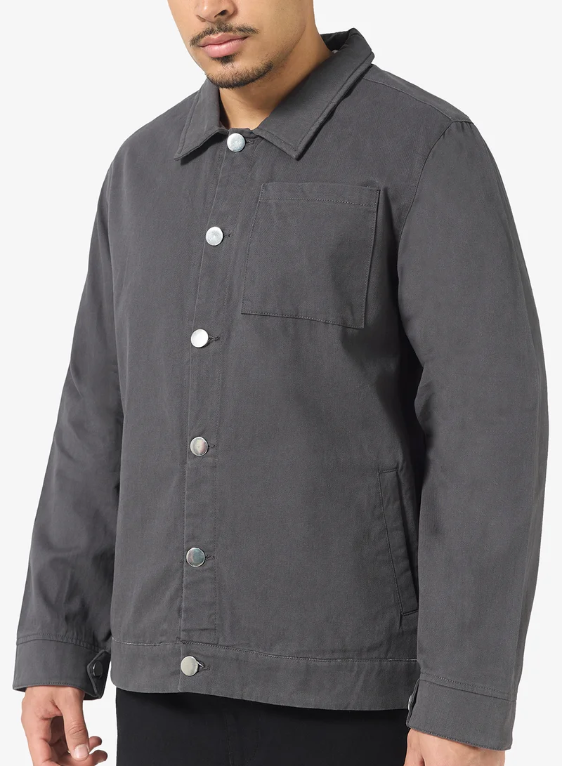 Robert Wood  Collar Denim Jacket for Men | Best Price UAE