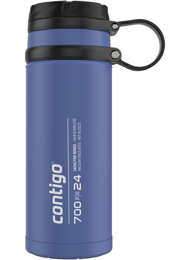 Contigo Fuse Stainless Steel Drinks Bottle 100 Percent Leakproof Large Water Bottle With Wide Screw Top Lid Keeps Drinks Cold For Up To 30 Hours Premium Outdoor Insulated Bottle 700 Ml - Image 1