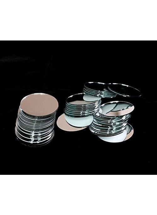 MEYA 5cm Diameter Round Mirror Sticker DIY Accessory Decorative Mirror Pieces Acrylic Mirror Sticker50pcslot Silver  - Image 4