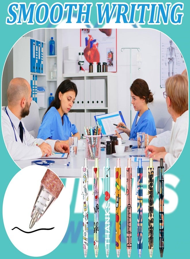 Leinuosen 120 Pcs Nurse Pens Bulk Pens for Nurses Nurse Gifts Nursing Pens Funny Nurse Pens Nurses Week Presents Bulk 2023 for Nurse Doctor Teachers Students Women Men - Image 5