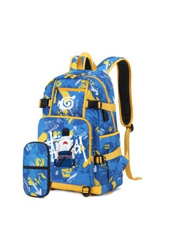 Naruto Joint Junior High School Student Backpack Primary School Student Large Capacity School Bag Pencil Case Set 41*14*28cm