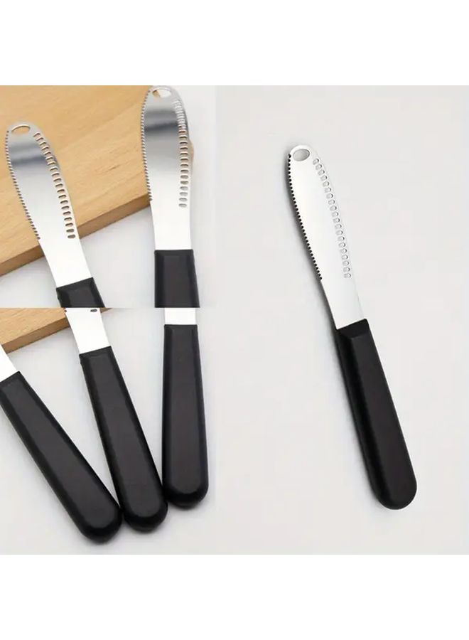 Black Stainless Steel Butter Knife 4pcs For Safe Spread Jam Cheese And Dessert Sandwiches - Image 5