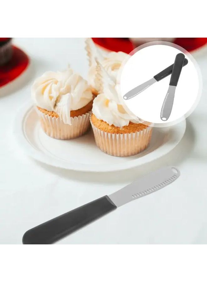Black Stainless Steel Butter Knife 4pcs For Safe Spread Jam Cheese And Dessert Sandwiches - Image 2