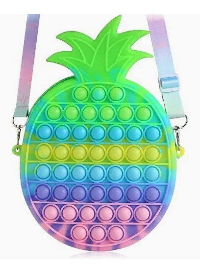 Push Pop Pineapple design fidget purse large size ideal for party favors return gifts