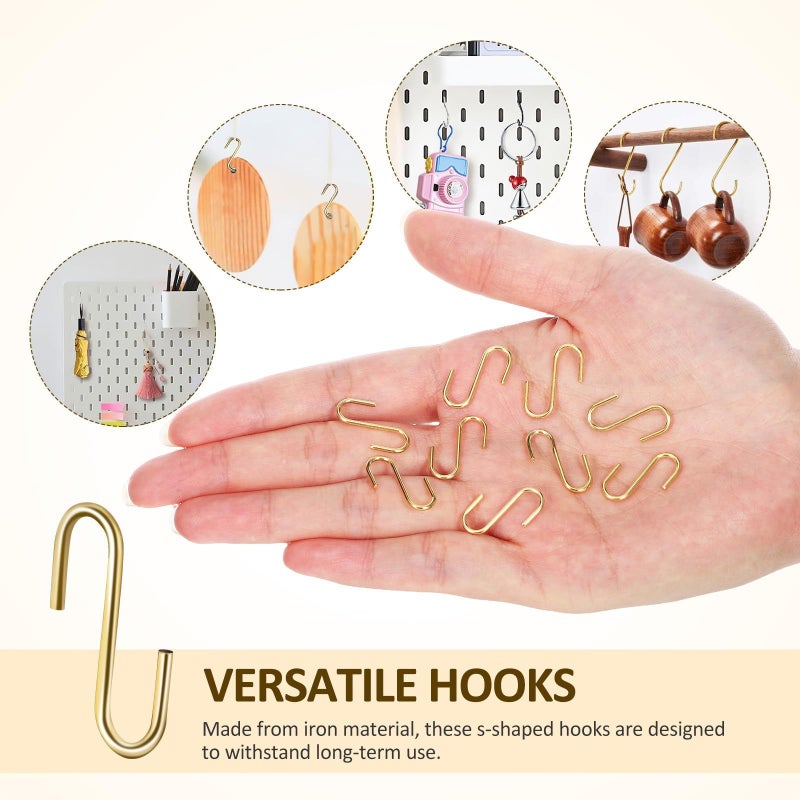 25 Pcs 8x22mm Iron S Hooks Mini Hanging Hooks for Home Organization Jewelry Key Storage - Image 4