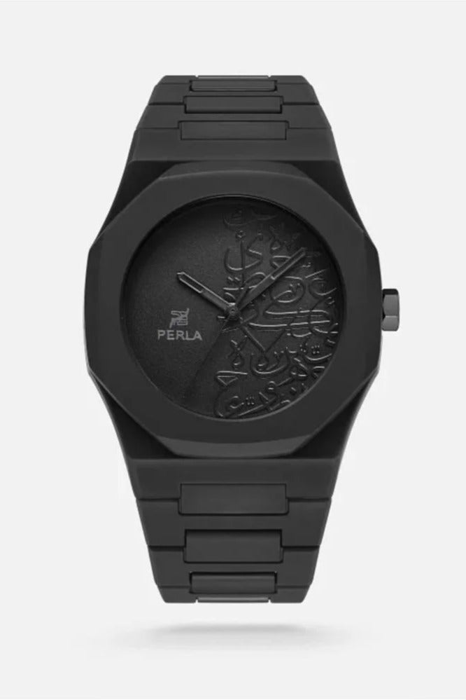 Perla Men's Black Carbon Watch