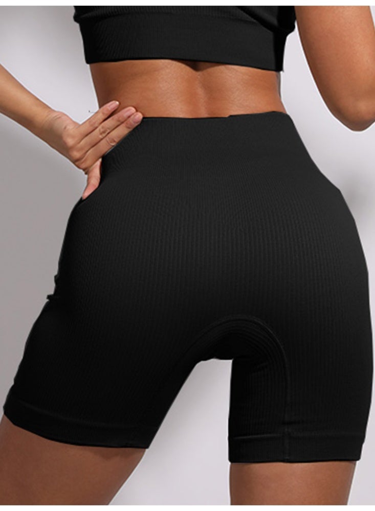 general Women Ribbed Seamless Leggings High Waisted Workout Gym Yoga Pants - Image 1