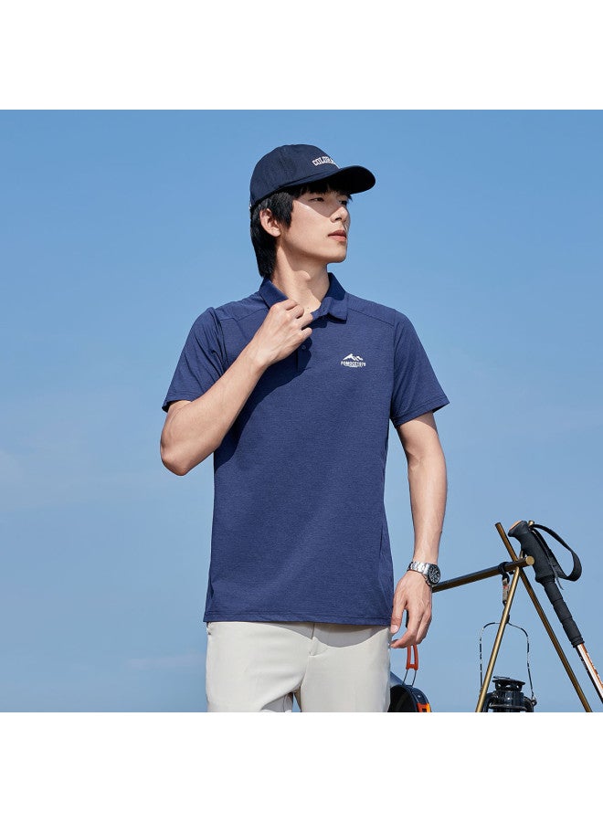 Fomoce upf50+ Men's Casual Short-sleeve Polo Shirt With Collar For Outdoor Wear - Image 4
