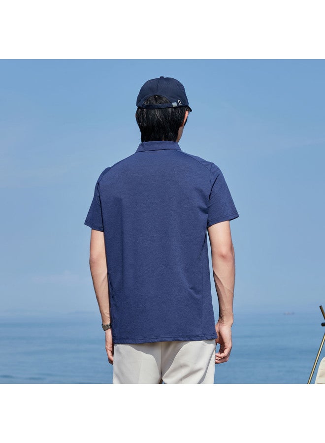Fomoce upf50+ Men's Casual Short-sleeve Polo Shirt With Collar For Outdoor Wear - Image 5