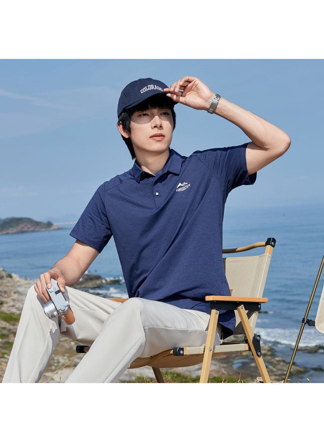 Fomoce upf50+ Men's Casual Short-sleeve Polo Shirt With Collar For Outdoor Wear - Image 3