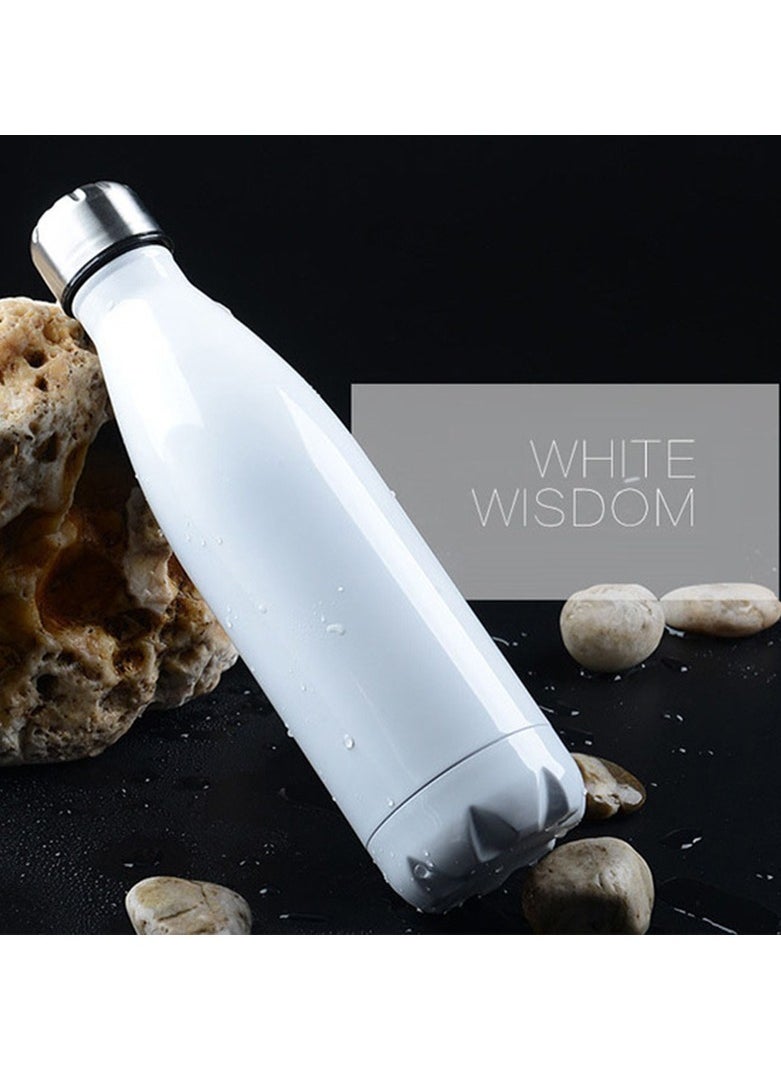 Generic - Stainless Steel Water Bottles Easy to Clean Cola Shape Thermal Flask Rustproof for School Outdoor Sports for Camping Hiking Travel-750ML - Image 1
